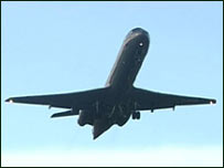 Aeroplane taking off