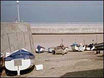 Boats at Sheringham by Mark Ollosson