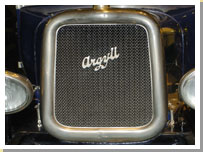 A badge from the Argyll motor company. 