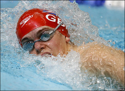 Great Britain's David Roberts competes in the men's 100m free-style