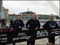 John Mayock, Brendan Foster and Andrew Dixon