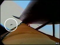 قطعه ای که هنگام پرتاب جدا شد