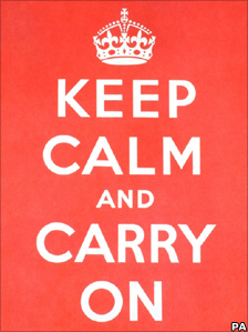 Keep Calm and Carry On poster