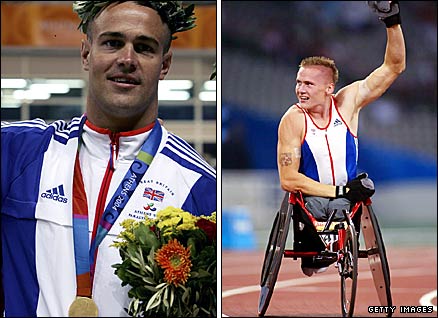 Dave Roberts (left) won golds in Athens, while Weir won a silver and bronze