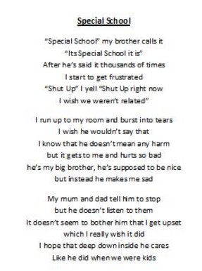 Special School Poem