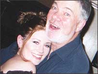 After the show - Becky with Matthew Kelly.