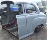 Half an old car