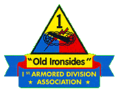Emblem of the "Old Ironsides". the Association of the 1st Armored Division