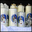 Velas com imagem do papa Bento 16