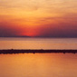 Sunset over Koh Samui, southern Thailand.

