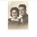 The Best Man (Brother of the Groom) and his wife, Matron of Honour (Sister of the Bride) Photograph taken late 1930's/early 1940's