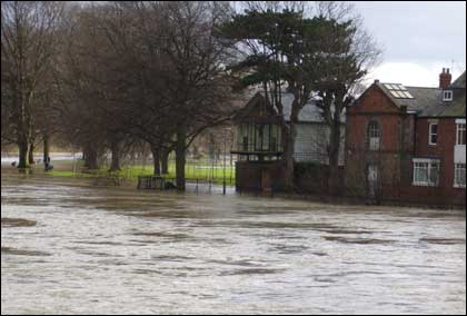 Flooding in Hereford