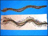 Rupal's Lace Snake Bookmark