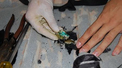 Illegal cocaine paste found on the passenger boat