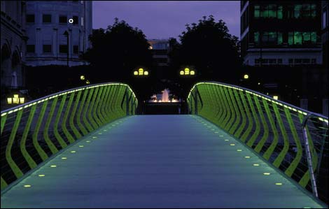 Pedestrian bridge over the River Derwent