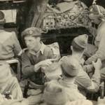 'Crossing the River Po in Northern Italy in an amphibious Fantail.