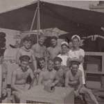 Awnings rigged at Bombay,Christmas 1943.
