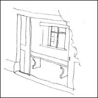 The waiting room at Kents Bank station