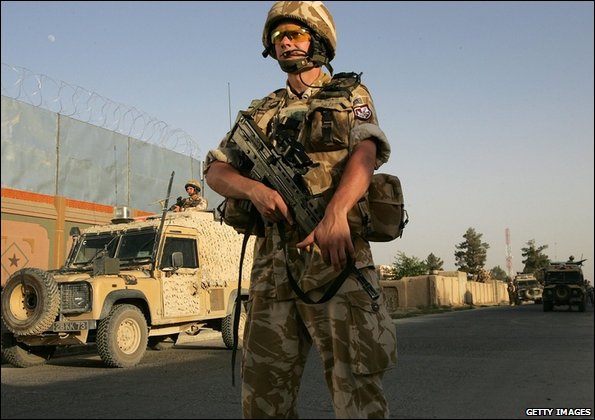 British soldier in Afghanistan