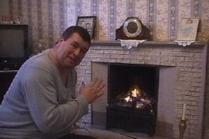 Conrad puts in a real fire