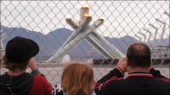 The Olympic cauldron