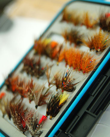 Fly fishing flies made by Jim Quigley.