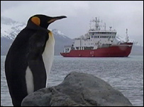 HMS Endurance in Antarctica