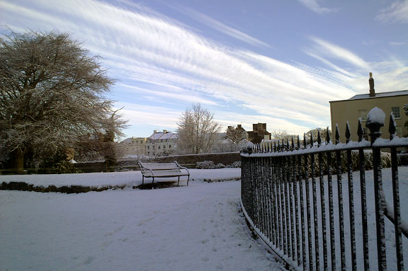 Early morning snow in Bristol (photo: Dave Harvey)