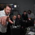 Guy Garvey points the way to victory as Elbow take over the Radio 2 studio following their BRIT Award win.