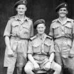 Frank Holden Sapper 14721362 RE (centre). 891 E and M Coy, India Command