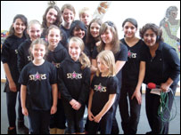 Rupal with the kids from STARS!