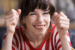 Sally Hawkins in Happy-Go-Lucky