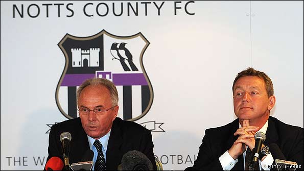Sven Goran Eriksson and Peter Trembling