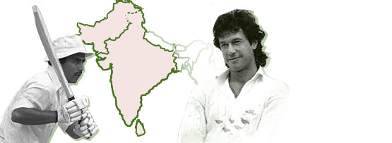 Sunil Gavaskar and Imran Khan