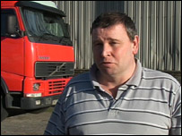 Kevin outside his home.