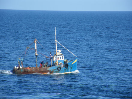 Fishing boat off Fetlar