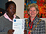 Ashleigh Howe receive her award from Waltham Forest Mayor's, Cllr Sheila Smith-Pryor 