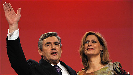 Sarah and Gordon Brown