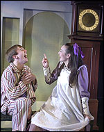 Tom and Hatty laughing.