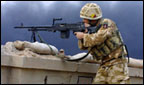 A British soldier in Basra