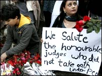 ججوں کی برطرفی کے مخالفین