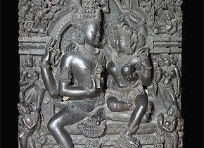 Shiva and Parvati sculpture