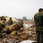 Bomb now empty of explosive and removed from site