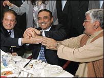 زرداری، نواز اور اسفندیار ولی