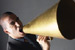 Man holding megaphone