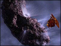 Deep Impact aracını gösteren bir grafik