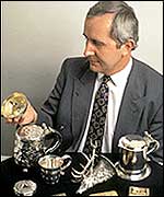 Antiques expert Ian Pickford examines silverware