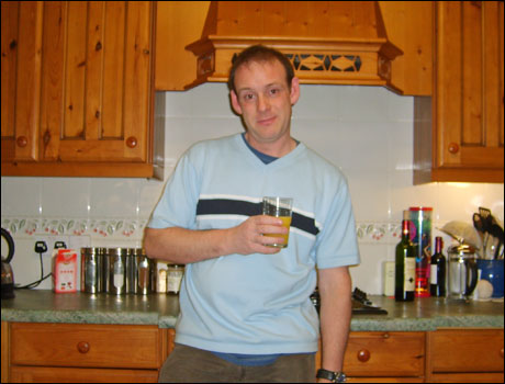 Andy Whittaker in his kitchen