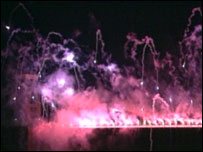 Clifton Bridge fireworks: 1988