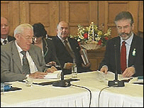 The historic meeting